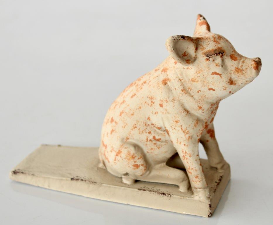 Cast Iron Pig Door Stopper